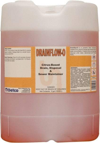 Detco - 5 Gal Liquid Drain Cleaner - Citrus Scent, Drum - Best Tool & Supply