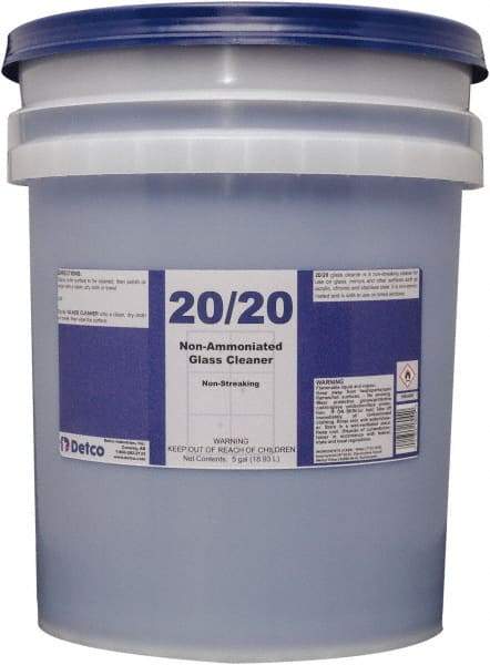 Detco - 5 Gal Pail Mint Glass Cleaner - Use on Glass - Best Tool & Supply