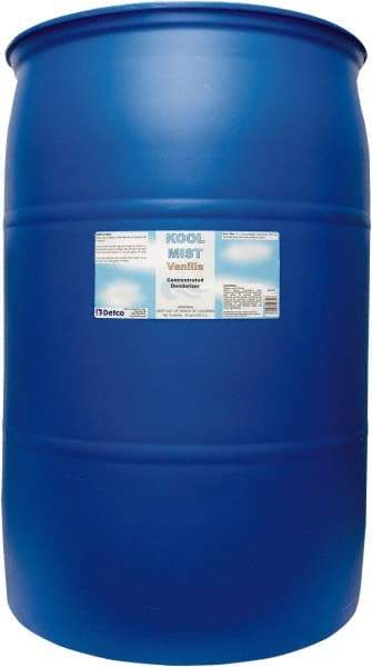 Detco - 55 Gal Drum Deodorizer - Liquid, Vanilla Scent, Concentrated, Environmentally Safe - Best Tool & Supply