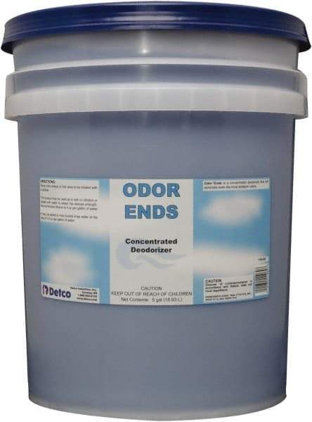 Detco - 5 Gal Pail Deodorizer - Liquid, Unscented, Concentrated, Environmentally Safe - Best Tool & Supply