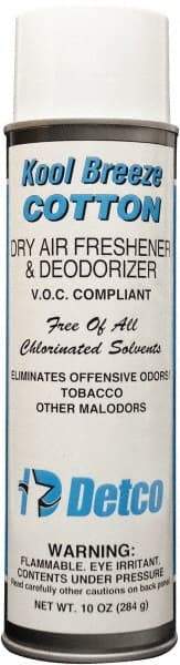 Detco - 20 oz Aerosol Can Deodorizer - Aerosol, Cotton Scent, Environmentally Safe - Best Tool & Supply