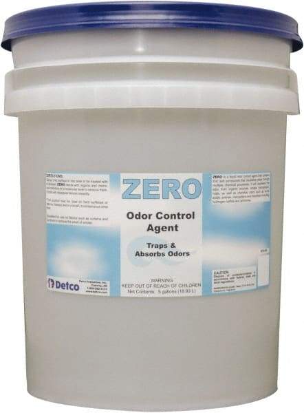 Detco - 5 Gal Pail Deodorizer - Liquid, Unscented, Environmentally Safe - Best Tool & Supply