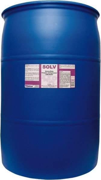 Detco - 55 Gal Drum Cleaner/Degreaser - Liquid, Butyl-Based, Unscented - Best Tool & Supply