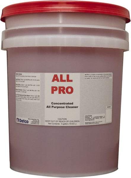 Detco - 5 Gal Bucket All-Purpose Cleaner - Liquid, Neutral Cleaner, Citrus - Best Tool & Supply