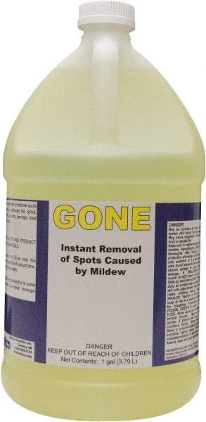 Detco - 1 Gal Bottle Mildew Remover - Liquid, Water-Based, Unscented - Best Tool & Supply