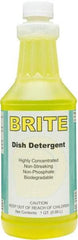 Detco - 32 oz Bottle Manual Dishwashing Liquid - Lemon Scented - Best Tool & Supply