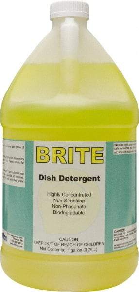 Detco - 1 Gal Bottle Manual Dishwashing Liquid - Lemon Scented - Best Tool & Supply