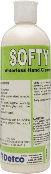 Detco - 16 oz Bottle Waterless Cream Waterless Hand Cleaner - White, Banana Scent - Best Tool & Supply