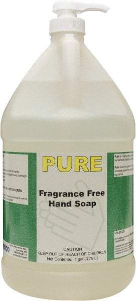 Detco - 1 Gal Bottle Liquid Hand Cleaner - Pale Yellow, Fragrance Free Scent - Best Tool & Supply