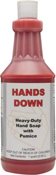 Detco - 32 oz Squeeze Bottle Gel Hand Cleaner with Grit - Red, Cherry Scent - Best Tool & Supply