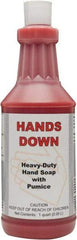 Detco - 32 oz Squeeze Bottle Gel Hand Cleaner with Grit - Red, Cherry Scent - Best Tool & Supply