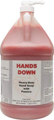 Detco - 1 Gal Pump Bottle Gel Hand Cleaner with Grit - Red, Cherry Scent - Best Tool & Supply