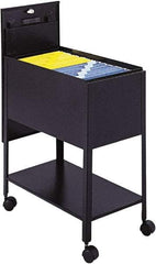 Safco - 16-1/2" Wide x 24-3/4" Long x 28-1/4" High Tote Cart - 1 Shelf, Steel - Best Tool & Supply