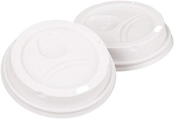 Dixie - Dome Drink-Thru Lids, 10-16 oz Perfectouch, 12-20 oz WiseSize Cup - White - Best Tool & Supply