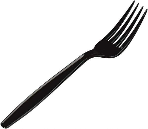 Dixie - Plastic Cutlery, Heavyweight Forks - Black - Best Tool & Supply