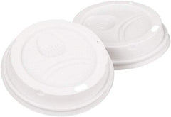 Dixie - Dome Lid Fits 10-16 oz Perfectouch Cups, 12-20 oz Hot Cups, WiseSize, 500/CT - White - Best Tool & Supply