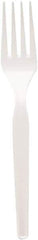 Dixie - Plastic Cutlery, Heavy Mediumweight Forks, 1000/Carton - White - Best Tool & Supply