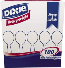 Dixie - Plastic Cutlery, Heavyweight Soup Spoons, 1000 per Carton - White - Best Tool & Supply