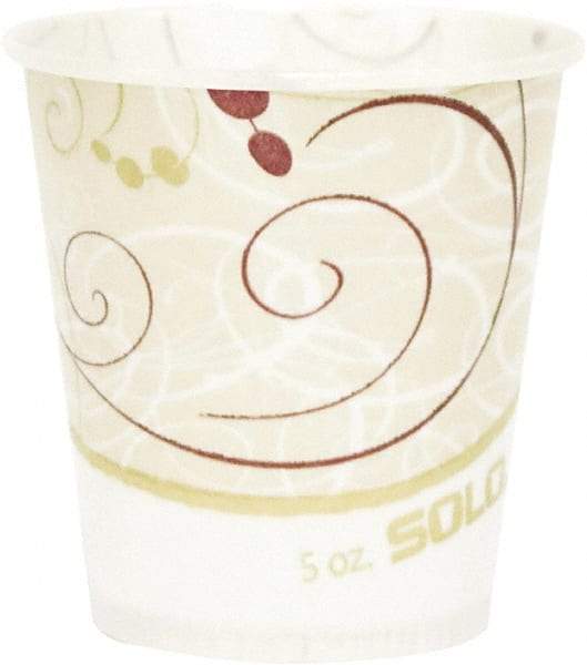 Solo - Paper Water Cups, Waxed, 5 oz, 100/Pack - Multicolor - Best Tool & Supply