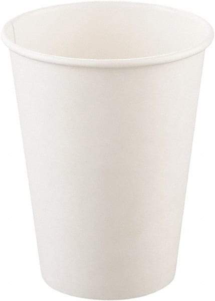 Solo - Single-Sided Poly Paper Hot Cups, 12 oz, 50/Bag, 20 Bags/Carton - White - Best Tool & Supply