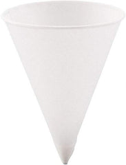 Solo - Cone Water Cups, Paper, 4.25 oz, Rolled Rim, 5000/Carton - White - Best Tool & Supply