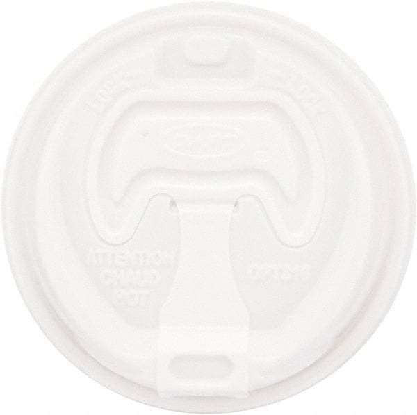 DART - Optima Reclosable Lid, 12-24 oz Foam Cups, 100/Bag, 10 Bags/Carton - White - Best Tool & Supply