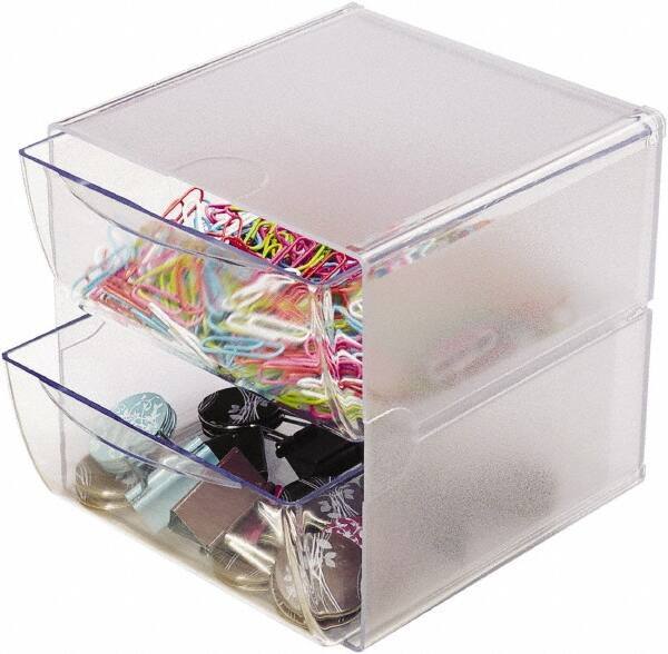 Deflect-o - Clear Desk Top Organizer - Plastic - Best Tool & Supply