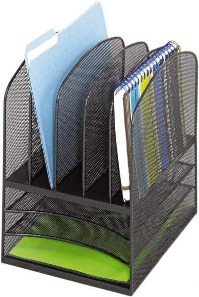 Safco - Black Desk Top Organizer - Steel, Mesh - Best Tool & Supply