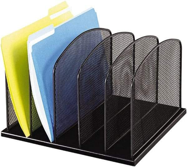 Safco - Black Document Organizer - Steel, Mesh - Best Tool & Supply