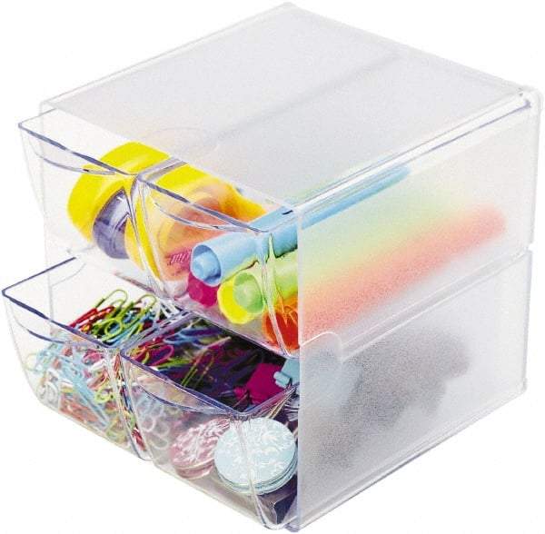 Deflect-o - Clear Desk Top Organizer - Plastic - Best Tool & Supply