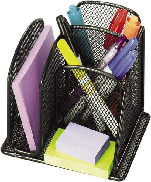 Safco - Black Desk Top Organizer - Steel - Best Tool & Supply