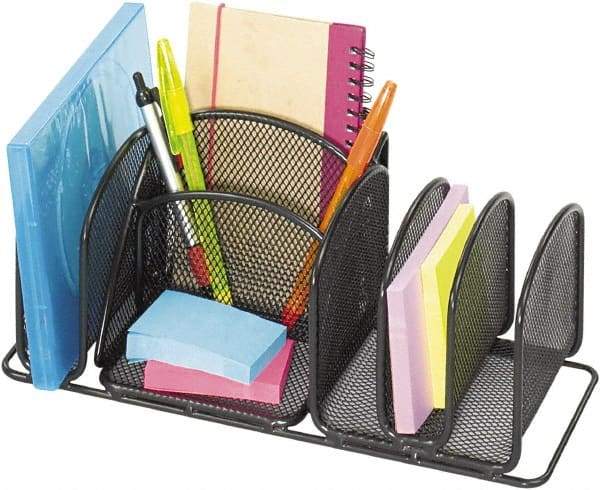 Safco - Black Desk Top Organizer - Steel - Best Tool & Supply