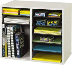 Safco - Gray Document Organizer - Fiberboard, Hardboard, Laminated Compressed Wood - Best Tool & Supply