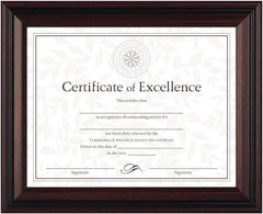 Dax - Rosewood & Black Desk/Wall Photo Frame - 11" High x 8-1/2" Wide - Best Tool & Supply