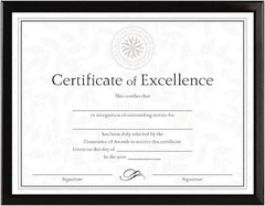 Dax - Black Document Holders-Certificate/Document - 11" High x 8-1/2" Wide - Best Tool & Supply