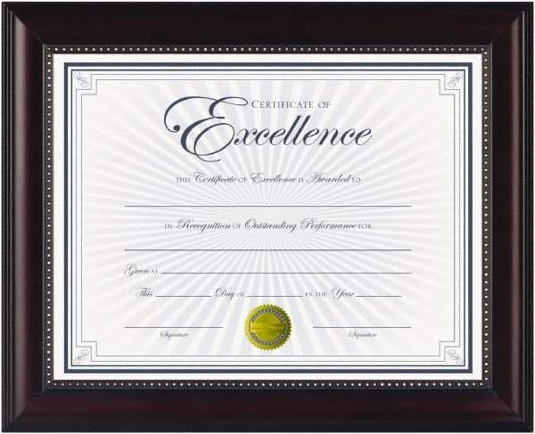 Dax - Rosewood Document Holders-Certificate/Document - 11" High x 8-1/2" Wide - Best Tool & Supply