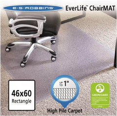 ES Robbins - 60" Long x 46" Wide, Chair Mat - Rectangular, Crystal Edge Style - Best Tool & Supply