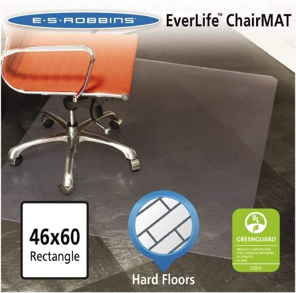 ES Robbins - 60" Long x 46" Wide, Chair Mat - Rectangular, Straight Edge Style - Best Tool & Supply