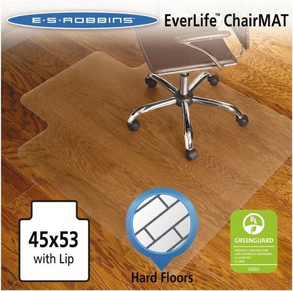 ES Robbins - 53" Long x 45" Wide, Chair Mat - Rectangular, Straight Edge Style - Best Tool & Supply