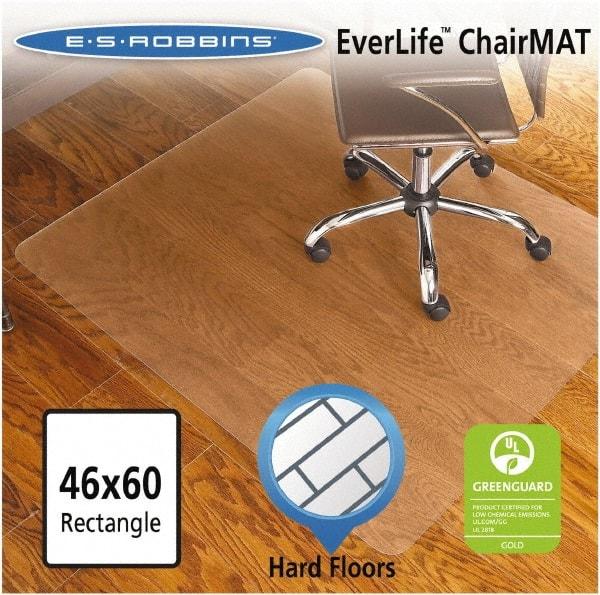 ES Robbins - 60" Long x 46" Wide, Chair Mat - Rectangular, Straight Edge Style - Best Tool & Supply