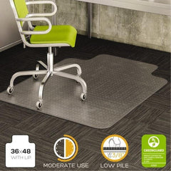 Deflect-o - 48" Long x 36" Wide, Chair Mat - Rectangular, Beveled Edge Style - Best Tool & Supply