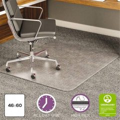 Deflect-o - 60" Long x 46" Wide, Chair Mat - Rectangular, Beveled Edge Style - Best Tool & Supply