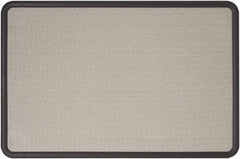 Quartet - 36" Wide x 24" High Cork Bulletin Board - Fabric, Gray - Best Tool & Supply