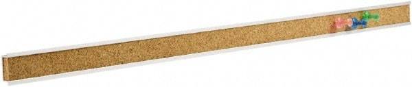 Quartet - 36" Wide x 1" High Cork Bulletin Bar - Brown - Best Tool & Supply