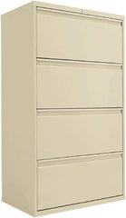 ALERA - 30" Wide x 53-1/4" High x 19-1/4" Deep, 4 Drawer Lateral File - Steel, Putty - Best Tool & Supply