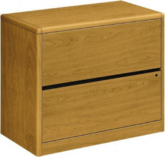 Hon - 36" Wide x 29-1/2" High x 20" Deep, 2 Drawer Lateral File - Laminate, Harvest - Best Tool & Supply