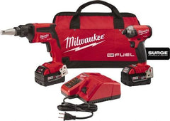 Milwaukee Tool - 18 Volt Cordless Tool Combination Kit - Includes Screwgun & Impact Driver, Lithium-Ion Battery Included - Best Tool & Supply