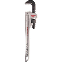 Pipe Wrench: 18″ OAL, Aluminum 2-1/2″ Max Pipe Capacity