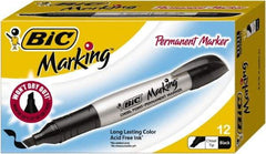 Bic - Tuxedo Black Permanent Marker - Chisel Tip, AP Nontoxic Ink - Best Tool & Supply