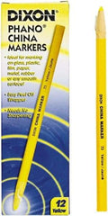 DIXON - Yellow China Marker - Soft Crayon Tip, Wax - Best Tool & Supply